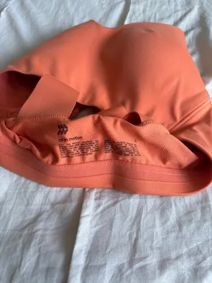 Orange All In Motion Strappy Sports Bra thumbnail 3