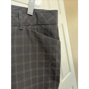Express Design Studio Editor Womens 10 Black Plaid Wide Leg Career Trousers thumbnail 2