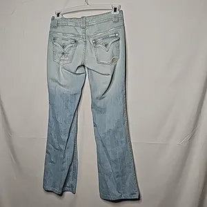 Limited Edition Miss Me Lucille Bellmore distressed flare blue jeans sz 27 thumbnail 6