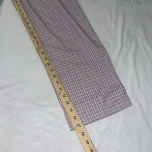 NWT Nasty Gal Sz 10 High Waisted Tapered Check Pants In Lilac thumbnail 10