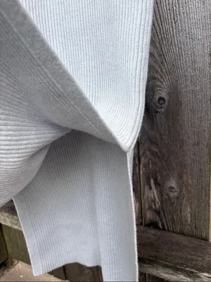 Anthropologie Daily Practice Ribbed Knit Sleeveless Midi Dress Grey Size Small thumbnail 7