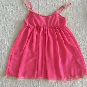 Victoria’s Secret Neon Pink Cream Lace Babydoll Lingerie Top Sz M Medium thumbnail 8