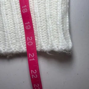 Leche Cream‎ Gold Striped Loose Knit Long Sleeve Sweater L Large Soft Preppy thumbnail 9