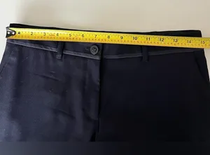 Tory Burch Marina Wool Tapered Ankle Trousers in Navy Blue 2 thumbnail 7