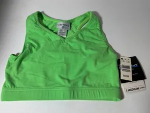 Kathy Ireland Coolmax NWT Size Small Sports Bra Color Splash Green *MISLABELED* thumbnail 1