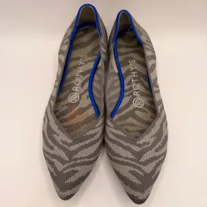 Rothy's The Point Grey Zebra Animal Print Knit Flats Womens Size 7.5 (RETIRED) thumbnail 2