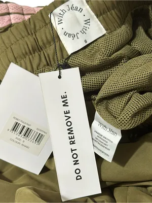 WITH JÉAN Romeo Track Pants, Khaki/Pink, Small thumbnail 8