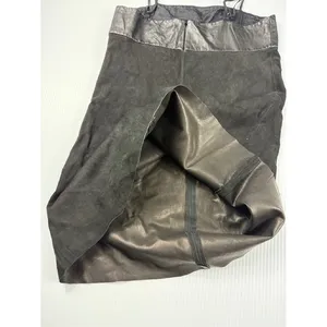 VEDA Black Suede Leather Trim Mini Dress Party Cocktail Women's P‎ thumbnail 6
