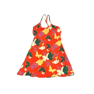 Outdoor Voices Exercise Dress butterfly print red XS shorts tennis Racerback thumbnail 4