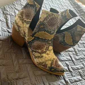 Rider Girl Snakeskin Ankle Boots thumbnail 5