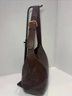 Coach Vintage Soho Zip Hobo 4161 | 1997 USA Made | Brown Leather thumbnail 4