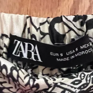 ZARA Multicolored Printed‎ High-Waisted Wide Leg Palazzo Pants Size Small NEW thumbnail 10
