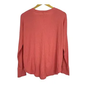 ✨ABERCROMBIE & FITCH Pink Front Tie Sz Medium Top Thermal✨ thumbnail 4