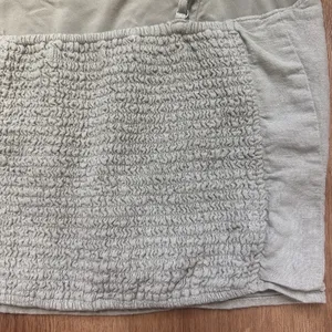 Abercrombie & Fitch Women's‎ Linen Blend Cropped Tank Size M Sage Green thumbnail 6