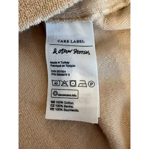 & Other Stories Terry Cotton Boxy Crewneck Sweatshirt Beige Womens Size Medium thumbnail 5
