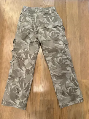 Women’s Abercrombie Cargo Pants in Beige Camo - Lightweight Utility Trousers thumbnail 4