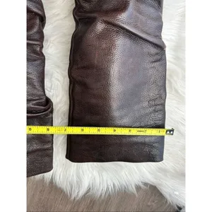 Gianni Bini brown high boots size small leather exterior thumbnail 10