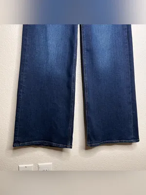 Quince Bella Stretch Wide Leg Jeans 28” in Midnight Blue 27 thumbnail 7