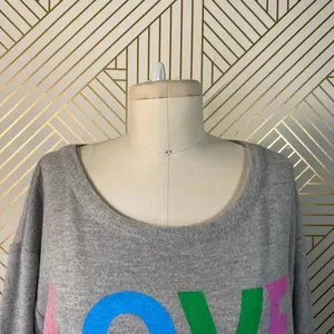 Chaser Love‎ Knit Sweatshirt in Heather Gray thumbnail 2