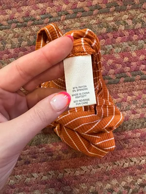 Orange Striped Ribbed High thumbnail 3