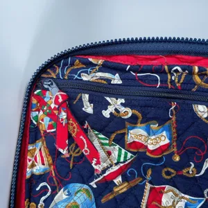 VTG Vera Bradley Regatta 1994 Quilted Shoulder Tote Bag Nautical USA Retired thumbnail 10
