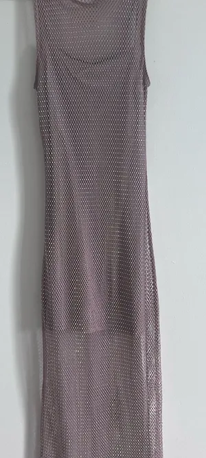 House of Harlow 1960 Rhinestone Mesh Maxi Dress Y2K Sheer Glam S thumbnail 1
