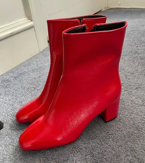 SheIn red boots thumbnail 1