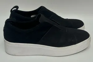 Tom’s AMBER Platform Slip On Leather Sneakers Shoes Women’s Size 9 Black thumbnail 1