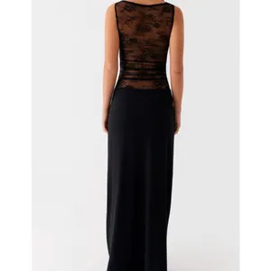 Peppermayo Maxi Dress Lace Sleeveless Wesley Size US 6 Black thumbnail 5