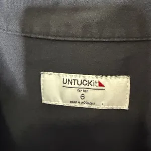 UNTUCKIT Angelina Black Button Front Belted Shirt Dress Long Sleeve Women 897 thumbnail 10