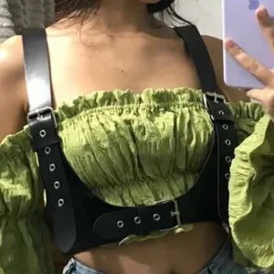 Black Harness Suspender Buckle Bondage New thumbnail 2