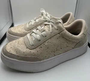 Kizik Prague Shoes Women Size 7‎ WIDE beige Speckled Comfort Casual Sneakers thumbnail 1