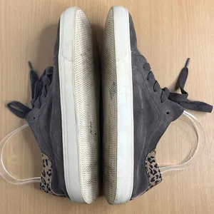 Lucky‎ Brand Women's Gray Leopard Lucia Suede Lace Up Sneakers Sie 8.5 thumbnail 2