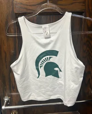 Zoozatz Michigan State Spartans Crop Tank thumbnail 1