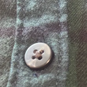 Abercrombie & Fitch XXSP Green Navy Plaid Button Down Shirt Dress Tunic thumbnail 6