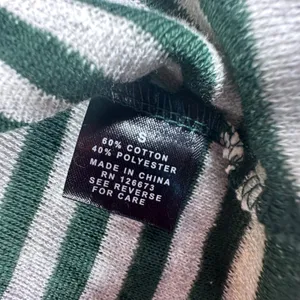 NFL Team Apparel Green Bay Packers Striped V-Neck Hoodie Women Small Football thumbnail 3