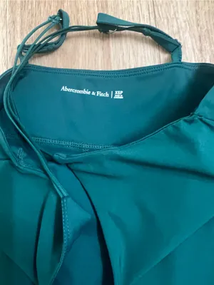 Abercrombie & Fitch Teal Double-Strap travelers Mini Dress thumbnail 4