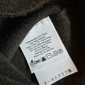 Brown Merino Wool Cardigan, Sz A thumbnail 3