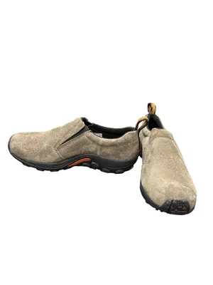 Merrell Duel Density wms gray black leather suede moc shoes sz 10 SKU 10-707 thumbnail 2