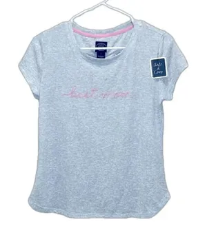 New Best Mom small‎ tshirt Laura Ashley light heather tee soft & cozy NWT thumbnail 1