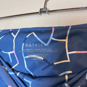 Athleta Ace Stretch Performance Tennis Skort Pickleball Golf Blue XL thumbnail 5
