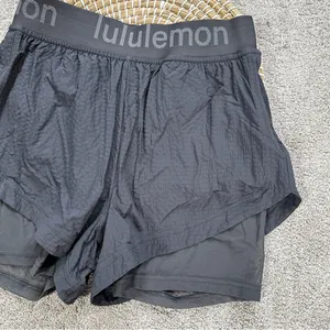 Lululemon Women’s Logo Waistband High-Rise Training Short 3” in Graphite Grey 8 thumbnail 7