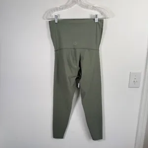 Beyond Yoga Beyond the Bump Love the Bump Midi Maternity Leggings Green Medium thumbnail 4