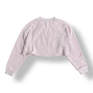 NIA Pink Crop Cotton Pullover Sweatshirt Size XS‎ Lounge Athleisure thumbnail 4