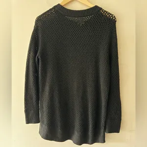 Aerie Black Offline‎ Black Open Knit Sweater thumbnail 5