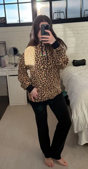 Urban Outfitters Lazy Oaf Cheetah Hoodie thumbnail 1