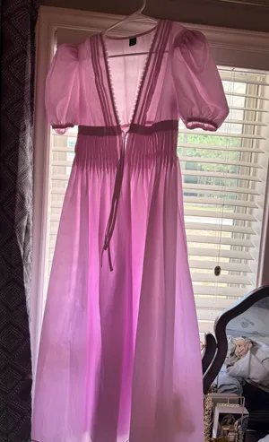 SHEIN purple maxi dress double lined thumbnail 1