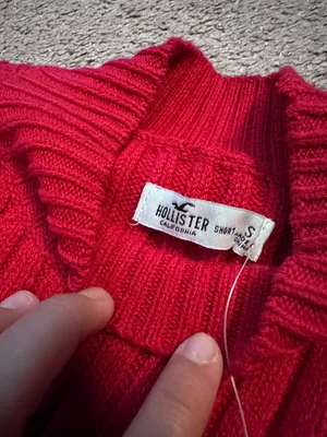 Hollister Red Ribbed Knit Dress thumbnail 4