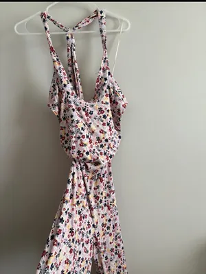 Free People Vibe Check floral print jumpsuit in multi Size Small thumbnail 3