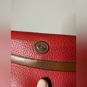Dooney & Bourke Pebbled Leather Awl Checkbook Organizer Kisslock Trifold Wallet thumbnail 13